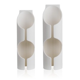 EAORBD Pipe Insulation Cutting for Insulation Cutting Fixture, Foam Pipe Lagger Insulation Cutting Tool, for Lagging Pipe in Homes, Industries and Commercial Places, 44Mm, 50Mm, White - 2Pcs