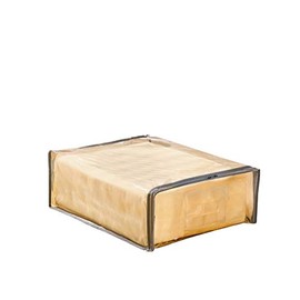 Anvi Home Clear Vinyl Zippered Storage Bags 15 x 18x 6 Inch Set of 12 - Grey