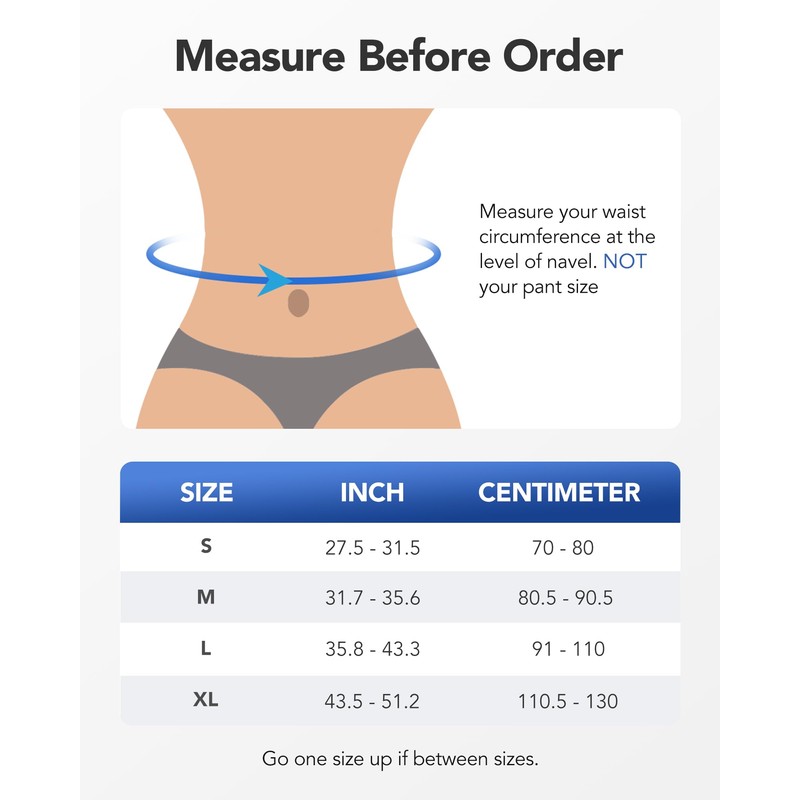 Fitomo Lumbar Support Belt Black XL