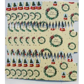 UKDD® 6pc Make and Fill Your Own Festive Seasonal Christmas Party Royle Cracker Craft Kit Own DIY (Merry Christmas Snow Globe and Wreath)
