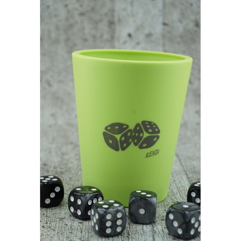 KENDi GAMES Soft Plastic Dice Cups - Apple Green -