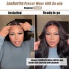 20 Inch 5x5 HD Lace Closure Wigs Human Hair Glueless