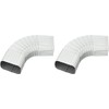 AMERIMAX HOME PRODUCTS 33065 2x3 Galvanized B Elbow, White Pack