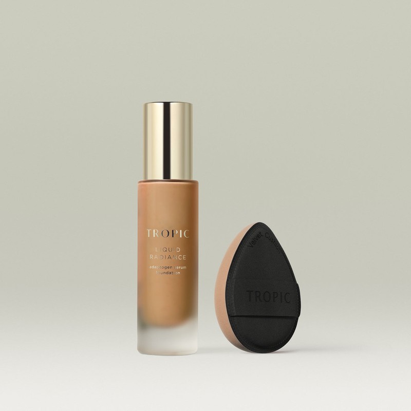 Tropic Skincare Liquid Radiance Adaptogen Serum Foundation, Shade 7 (Medium-deep