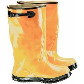 ONGUARD 88070 Rubber Men's Slicker Boots with Cleated Ripple Outsole, 17" Height, Yellow, Size 17