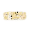 Cream Grey Black barrette plastic marbled rectangle hair clip accessory