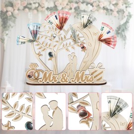 MINISONA Geldgeschenk Hochzeitsgeschenk – Herzfoermige Geschenkbox Fuer Brautpaar, Personalisiertes Hochzeitsgeschenk, Kreatives Geschenk zur Hochzeit oder Hochzeitstag(Hochzeits)