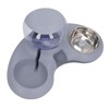 Double Cat Bowls Pet Food and Water Bowl Set Tilted