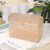 Nitial Crystal Wedding Card Box with Heart Lock 11in Wedding