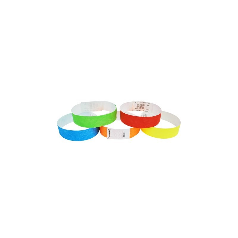 500 Disposable Wristbands 25mm Wide Event Headcount Management EW ty
