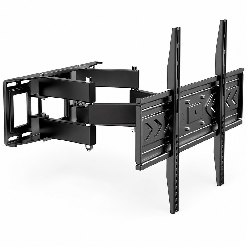 Full-Motion Dual-Arm TV Wall Mount for 40–80 Inch TVs, VESA