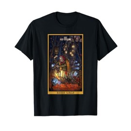 Baba Yaga The Hermit Tarot Card Slavic Mythology Pagan Witch T-Shirt
