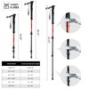 TENPLAY Trekking Pole 7075 Aluminium,EVA Anti-Slip Grips,Quick Lever Lock,3 Section