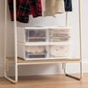 IRIS USA 7 Qt. Plastic Stackable Storage Drawers, Small, 4