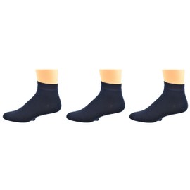 Sierra Socks Men's No Show Seamless Toe Socks 3 Pair Pack (Fits Shoe Size 6-12.5 Socks Size 10-13, Navy)