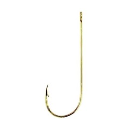 Eagle Claw 202 Gold Wire Hooks 100 Pack The Original Crappie and Perch Hook! (#2)