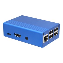 eleUniverse Raspberry Pi 3 B+ Case, Blue Protective Aluminum Alloy Case/Enclosure, Compatible with Raspberry Pi 3B+/ 3B/ Libre Computer AMI-S905X-CC/ALL-H3-CC/ROC-RK3328-CC