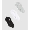 Karl Lagerfeld Donna K/Ikon Sneaker Sock (3 Pack) Black/White/Grey 35-38