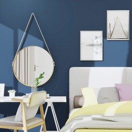 VIOPVERY Blue Wallpaper Peel and Stick 23.6"x197"Solid Blue Wall Paper Pull and Stick Contact Paper for Cabinets Waterproof Self-Adhesive Wall Covering for Bedroom Countertop Desk Decor