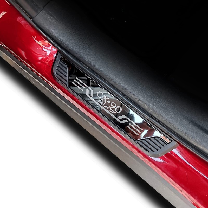 GZBFTDH Door Sill Scuff Plates for Mazda CX-90 2024, Door