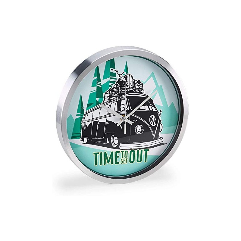 Volkswagen 1H2050810 Wall Clock VW T1 Bulli Bus Time to