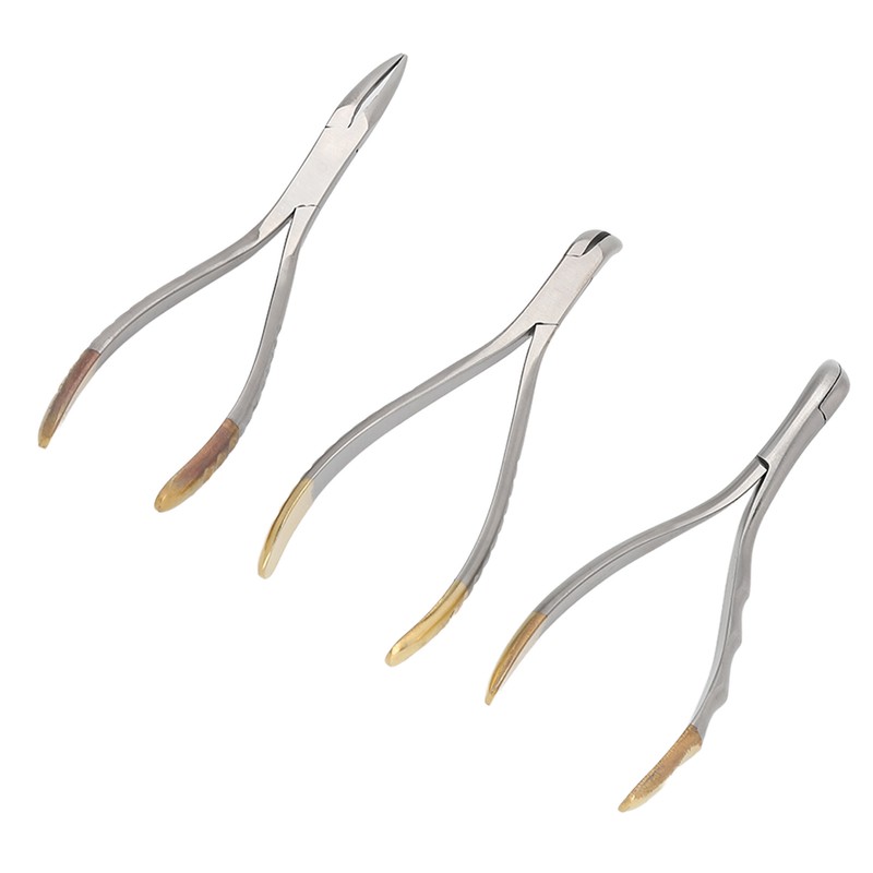 3pcs Dental Residual Teeth Fragments Extraction Pliers Stainless Steel Residual
