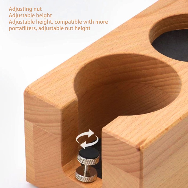 Wood Coffee Filter Tamper Holder Wooden Coffee Tamper Mat Stand