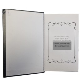 Novelty Gift | Holy Bible with 6 oz Bottle | Lost First Page of German Red Dwarf - Secret Compartment