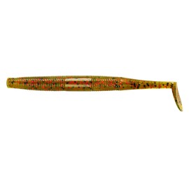 Yum Lures YSMD402 Swim'N Dinger Fishing Bait, Watermelon/Red Flake, 4"