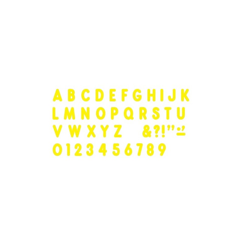 TREND enterprises, Inc. T-79414 Yellow 7" Billboard Uppercase Ready Letters
