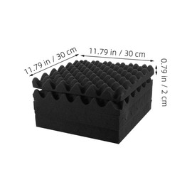 Operitacx 12pcs Acoustic Panels High Density Soundproof Wall Panels for Room Sound Deadening Foam Sound Absorbing Mats for Recording Office Home