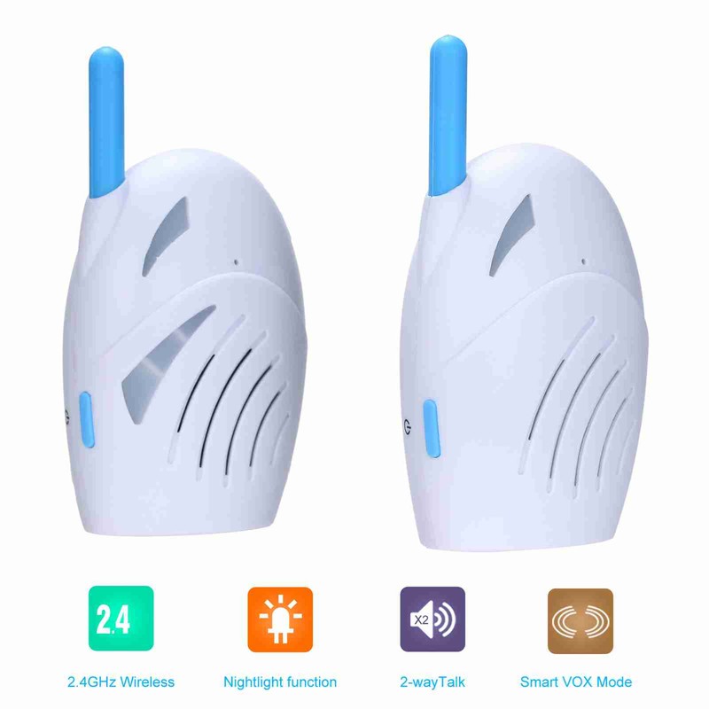 Baby Detectophone 2.4GHz Wireless 2 Way Intercom Crying Sound Alarm