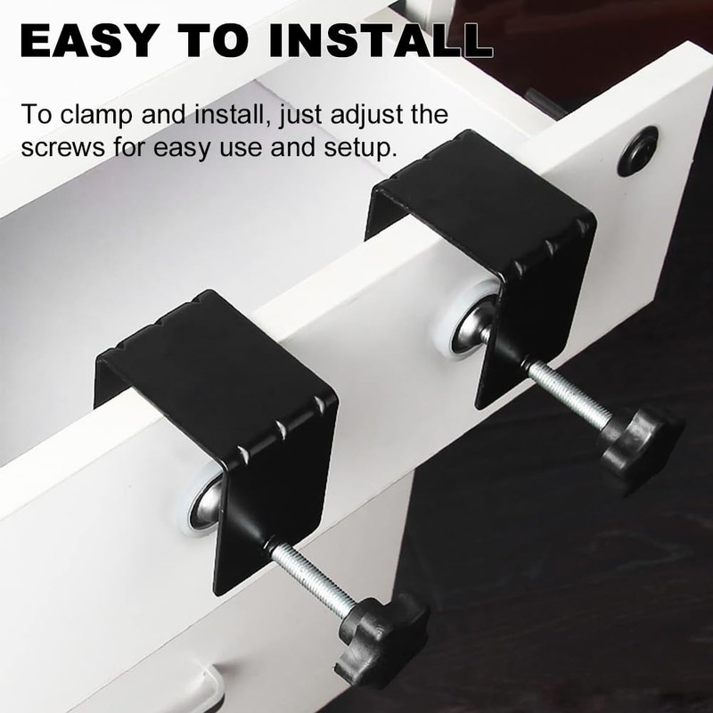 GmeDhc Pack of 4 Small Screw Clamps, Adjustable Table Clamp