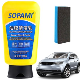 RUOQI Sopami Oil Film Cleaning Emulsion with Sponge, Car Coating Spray, Glass Cleaner, Car Wax Polish Spray