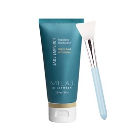 MILAJ Jade Emperor Hydrating Face Cream | Lightweight Moisturizer to Brighten, Refine, and Nourish Skin | Clean Skincare for Kids and Teens Ages 5-15 + Soft Silicone Brush