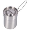 Outdoor Coffee Maker Cup 1L Camping Cooking Pot with Foldable