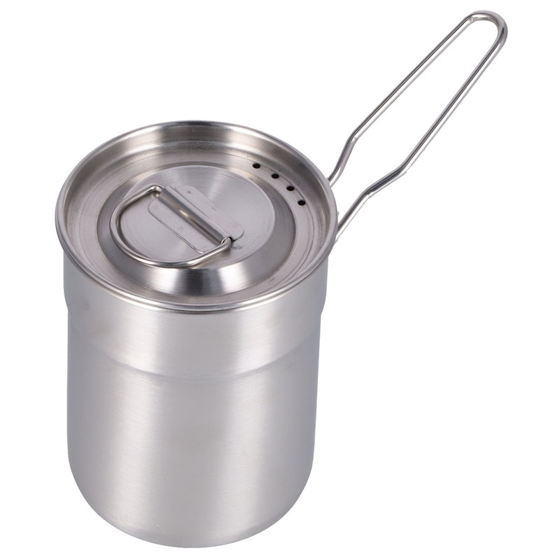 Outdoor Coffee Maker Cup 1L Camping Cooking Pot with Foldable