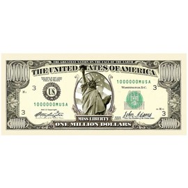 Million Dollar Bills-100 Pack -The Original Best Novelty Million Dollar Bill NEW