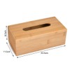 FOROREH Tissue Dispenser Cosmetic Tissue Box Bamboo Tissue Dispenser Tissue