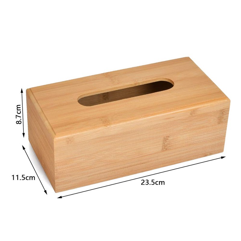 FOROREH Tissue Dispenser Cosmetic Tissue Box Bamboo Tissue Dispenser Tissue