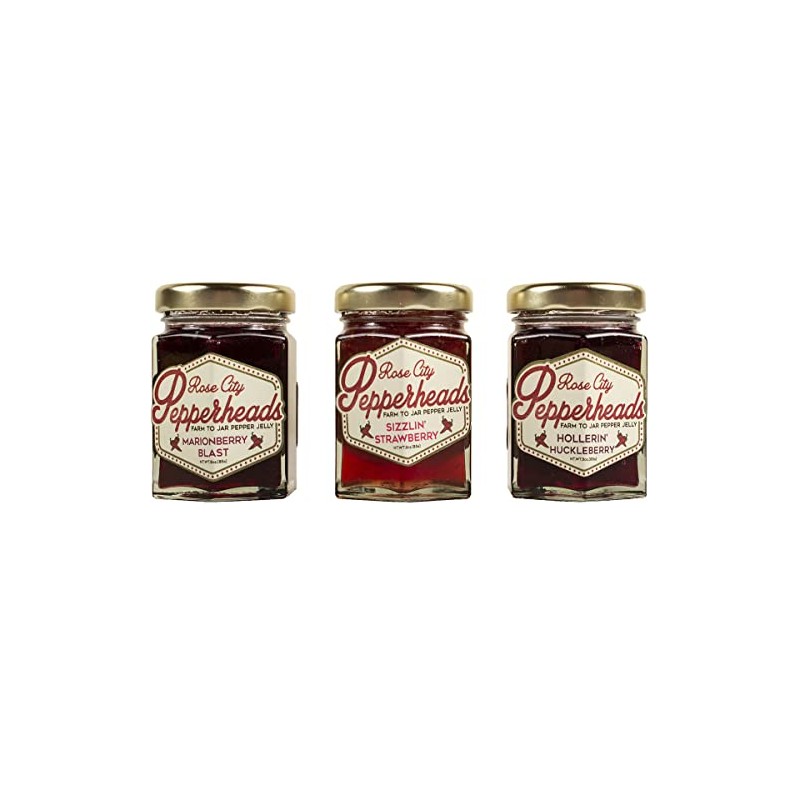 Rose City Pepperheads Berry Trio, 3oz each