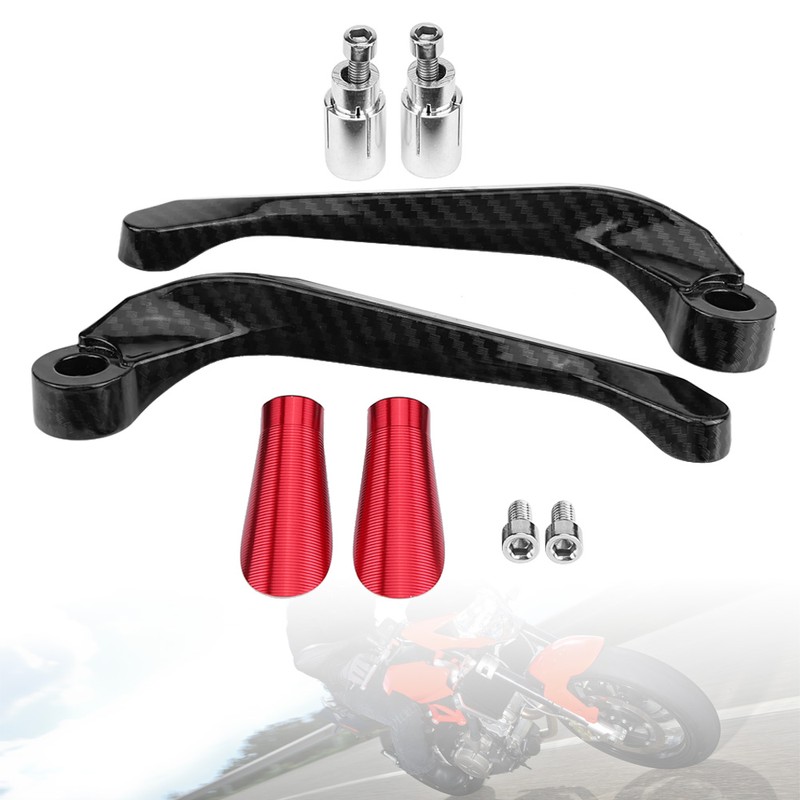 1 Pair of Carbon Fiber Motorcycle Brake Clutch Levers Handlebar