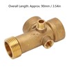 Nimomo Pipe Fitting, 5-Way Brass Pipe Fitting, G1 Thread Pipe