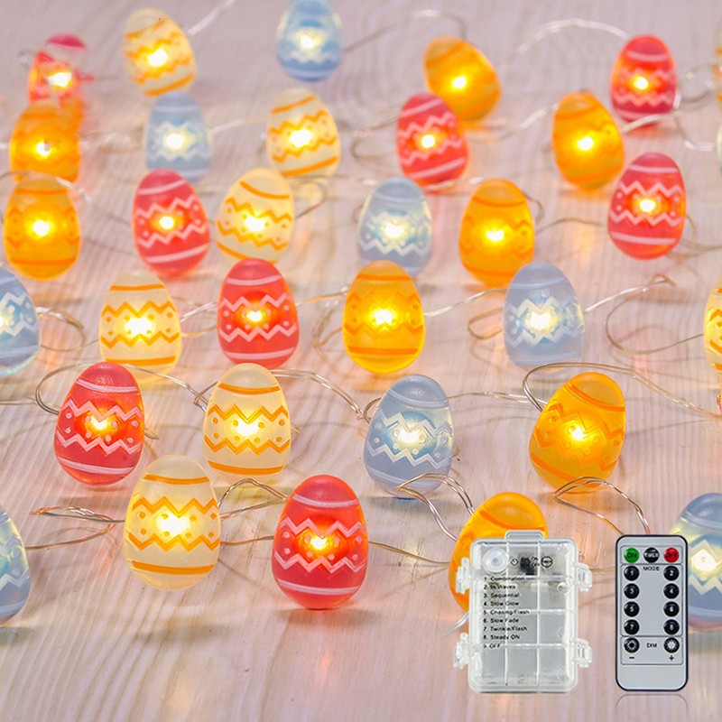 Easter Decoration String Lights Warm Light IP44 Waterproof LED Easter