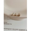 10k mini chubby heart earrings 3 sizes simple gold L