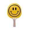 TigerTail Sports Happy Face Colorful Design Ping Pong Paddle, Premium