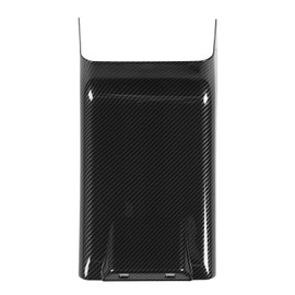 Rear AC Vent Outlet Anti Kick Trim Cover Scratch Proof Air Condition Vent Anti Kick Cover Protector for Vehicle Glossy Carbon Fiber Style