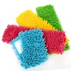 COM-FOUR ® [Set of 4 Floor Mop – Microfibre Chenille (Blue/Pink/Yellow/Neon Green)