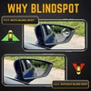 2 X Mini Blind Spot Convex Mirrors Towing Car Van