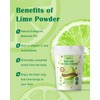ORGFUN Original Lime Powder, Whole Lime Juice Freeze Dried Powder,